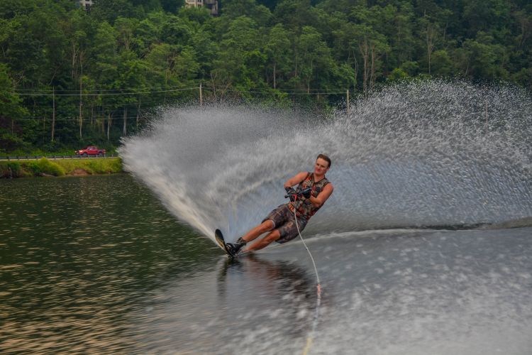Waterskiing on Deep Creek Lake