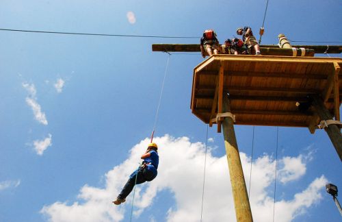 Zip-Lining At Deep Creek Lake