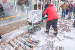 Carving Snow in Oakland MD